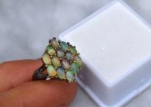 Opal Ring in Sterling Silver