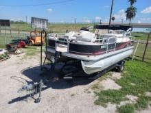 2010 Sun Tracker FB 21 Pontoon Boat w/2010 Mercury 90 HP Motor & 2011 Boat Trailer