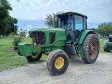 John Deere 6615 Tractor W/ Cab Quick Hitch, Enclose ROPS, PIN# L06615D387068, Hours: UNKNOWN,