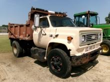 1985 CHEVROLET DUMP TRUCK, AUTOMATIC TRANS, GAS ENG, 9' DUMP, AIR BRAKES, 1