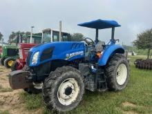 NH TS6.110 MFWD, DSL, CANOPY, DUAL REMOTES, LEFT HAND REVERSER, 4069 HRS