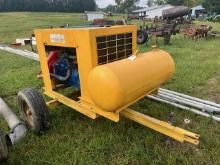 RAINBOW IRRIGATION PUMP WITH SUCTION GAS ENGINE IH PUMP RUNS