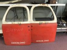 Vintage truck doors, Akron Ohio