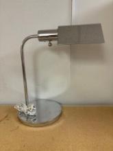 mid-century chrome desk lamp