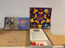 Vintage KISS game and 8 track Cassette tapes