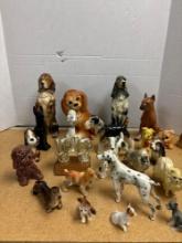 Collection of dog figures