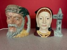 two large Royal Doulton Toby mugs