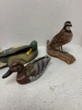 duck figures, bird taxidermy