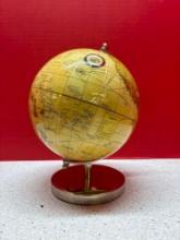 small world, globe chrome base