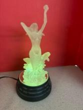 lighted lucite mermaid