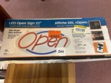 LED open sign 22 inch inbox