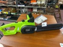 Portland 14 inch electric chainsaw with manual working