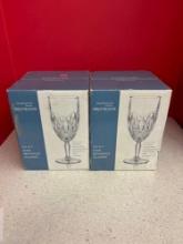 Two boxes of Waterford, Marquis, Brookside beverage glasses