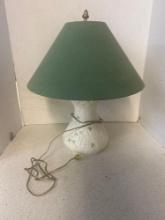 Irish Belleek lamp