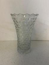 Crystal glass vase