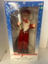 Merrymakers collectible animated Christmas figure in box