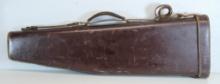 Leather Mutton Leg Shotgun Case, Marked 15W over 30...