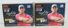 2 Full Boxes of 300 CCI Troy Landry Special Edition .22 LR Cartridges Ammunition...