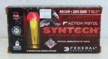 Full Box Federal Syntach....40 S&W 205 gr. TSJ Cartridges Ammunition...