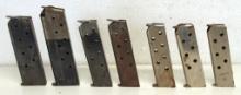 4 Different Colt Magazine Clips and 3 Other 7.65 mm Magazine Clips - 1 Marked Colt Super .38 Auto, 1