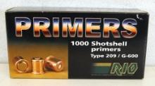 Full Box Rio 1,000 Shotshell Primers Type 209/G-600 for Reloading Ammunition...