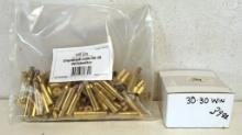 Full Box 50 New .30-30 Win. and Bag 100 Prvi Partizan New .30-30 Win. Unprimed Brass Cartridge Cases