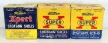 2 Full Vintage Boxes Western Super X 12 Ga. 2 3/4" 4 Shot and Full Vintage Box Western XPert 12 Ga.