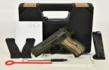 CZ 75 P-01 Semi Auto Pistol 9MM OD Green