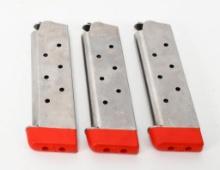 3 Nickel Plated Shooting Star 1911 Magazines