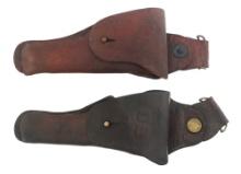 WWI US M1912 AND M1914 SWIVEL PISTOL HOLSTERS