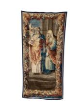 17th c. French Aubusson Tapestry Judith & Servant Abra