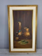 Vintage Still Life Painting by Watkins