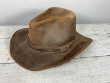 Vintage Leather Minnetonka Aussie Hat