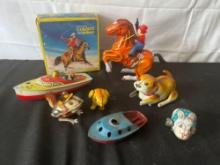 Early Cowboy Toy/Wind Up Toys