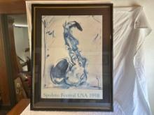 Spoleto Festival Print and Antique Framed Picture