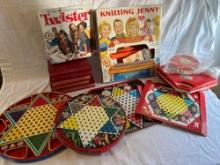 Chinese Checker Board Collection-Knitting Jenny - Philco Record Player and Records - Worship Service