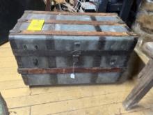 Early Metal Travel Chest