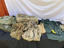 Military Uniforms/Bags and Rain Coat