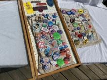 Large Assortment Of Political Pins - Furnace Badges - Advertising Pins