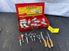 Erector Toy Set Box, Art Deco Pour Spouts, Etc