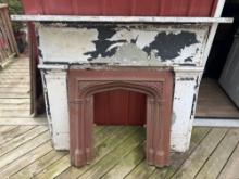 Early Mantel And Cast Iron Insert