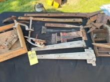 Large Hinges, Industrial Hinges, Rusty Decor