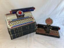 Tin Toy Typewriters with Dictionaries