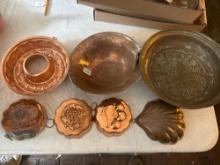 Assortment of Copper Plated Items