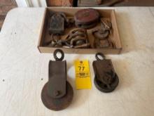 Assortment of Early Pulleys