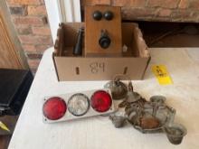 Early Hanging Light Fixture/Trailer Lights/Early Phone Cabinet