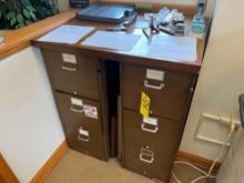 File Cabinets with Work Top