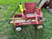 Vintage Wagon, Youth Wheelbarrow, Swing