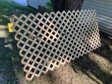 Wood Lattice Fence