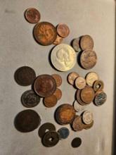 Lot of early foreign coins